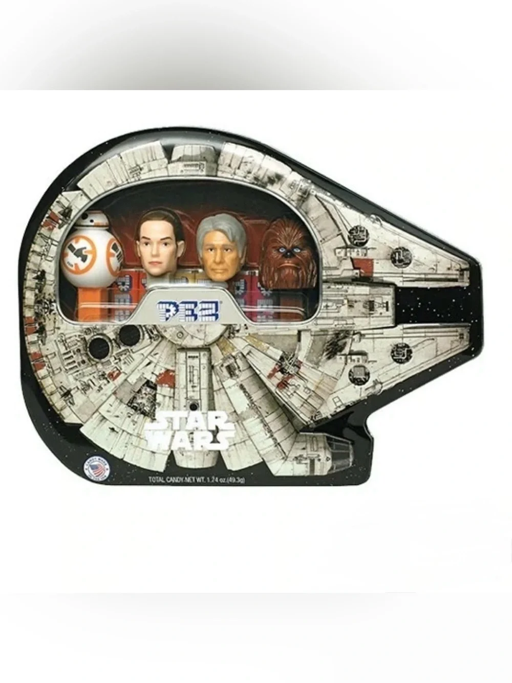 New Star Wars Millennium Falcon Collectible Tin Pez Dispensers 2017 set of 4
